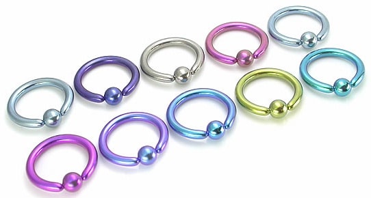  Captive Bead Ring Piercing Tower 