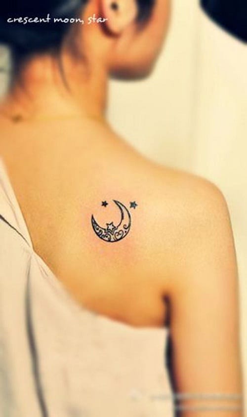  Stars and Moon Tattoos Crescent 