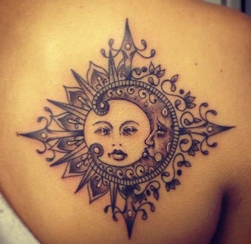  Sun Kissed Moon Tattoos 