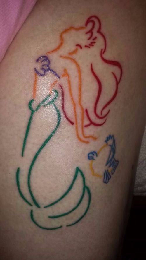 Naked Mermaid Tattoo 25