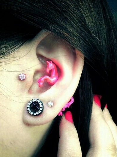 21 Inner Outer Conch Piercing Inspirational Examples