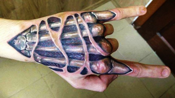 3D Hand Tattoo Designs
