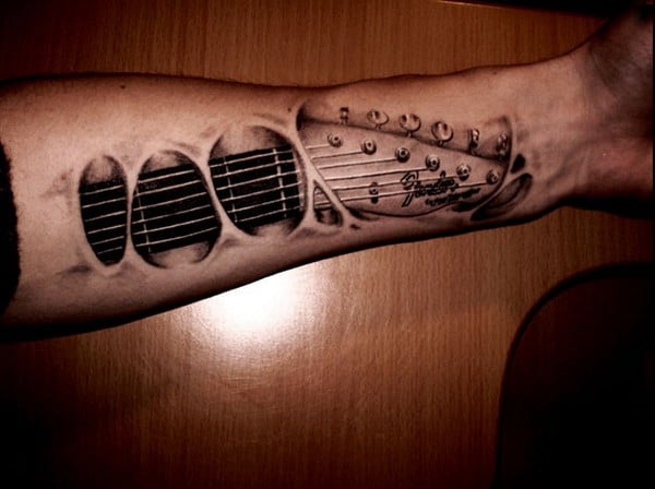 3D Music Tattoo