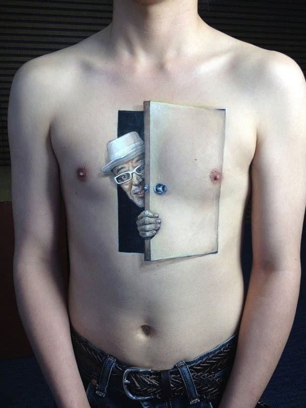 3D Tattoo On Chest