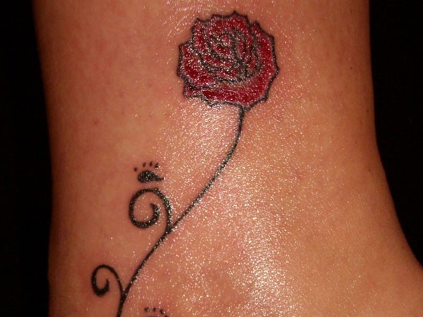 Tribal Rose Tattoo