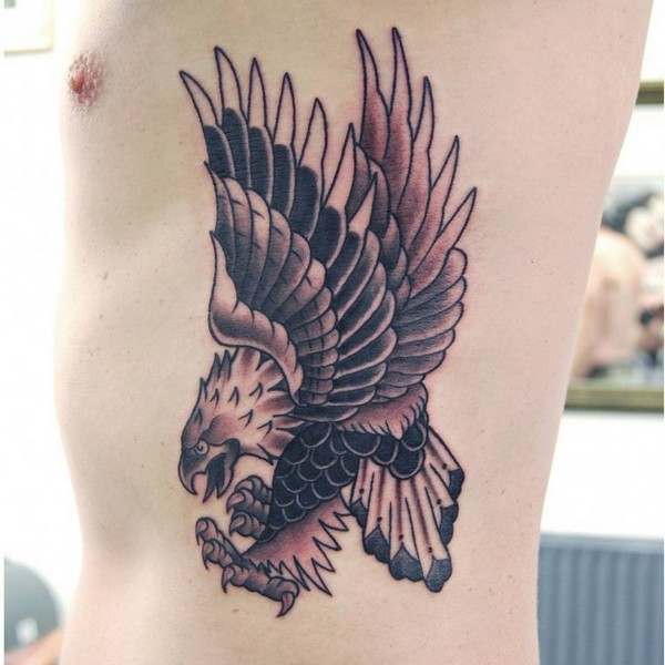 Traditional eagle by Kane Gordon (Smith Street Tattoos in Brooklyn) : r/ tattoos