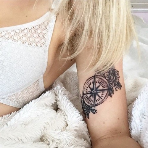 19 Compass Tattoo Design Ideas for Women  Moms Got the Stuff