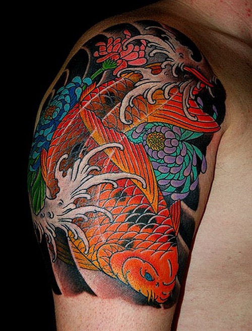110 Best Japanese Koi Fish Tattoo Designs and Drawings