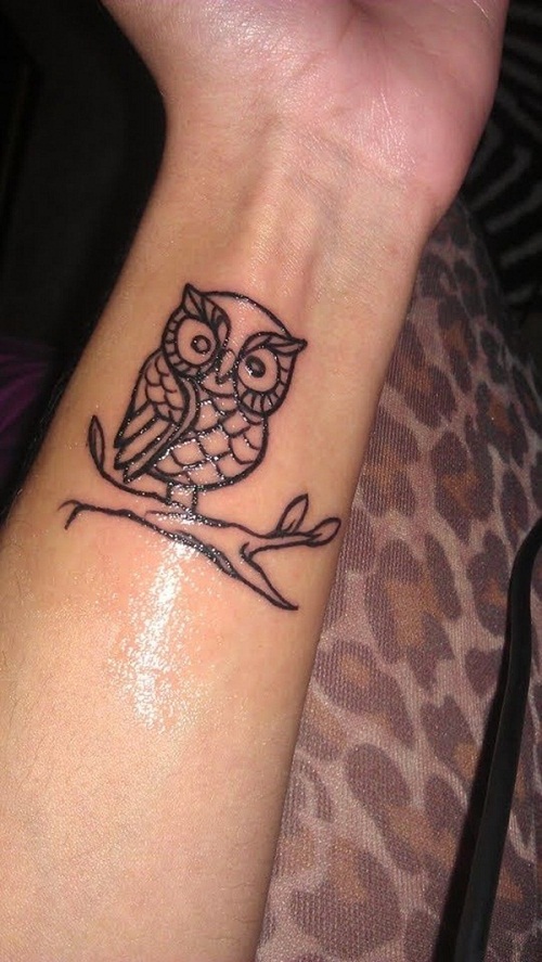 46.Two Owl tattoo - Wedandbeyond