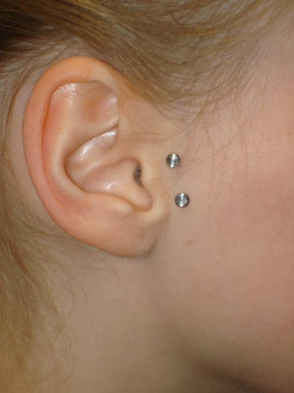 Vertical Tragus Piercing