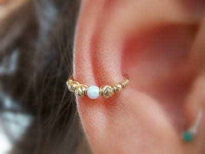 Twisted Conch Piercing