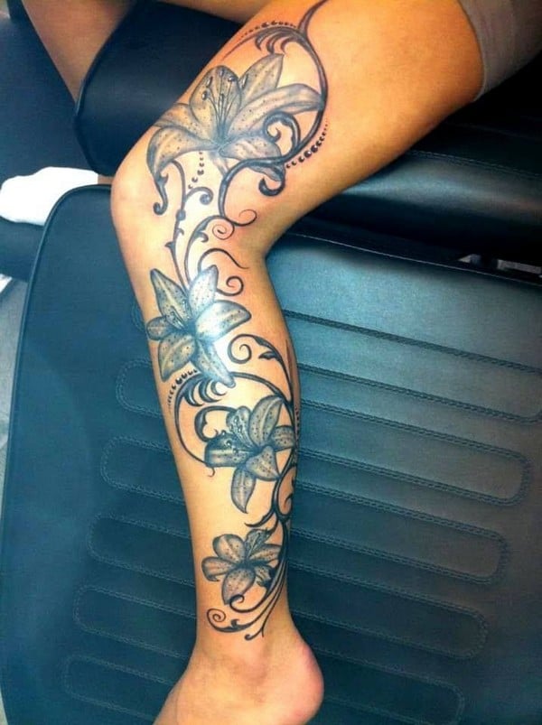 flower lower leg tattooTikTok Search