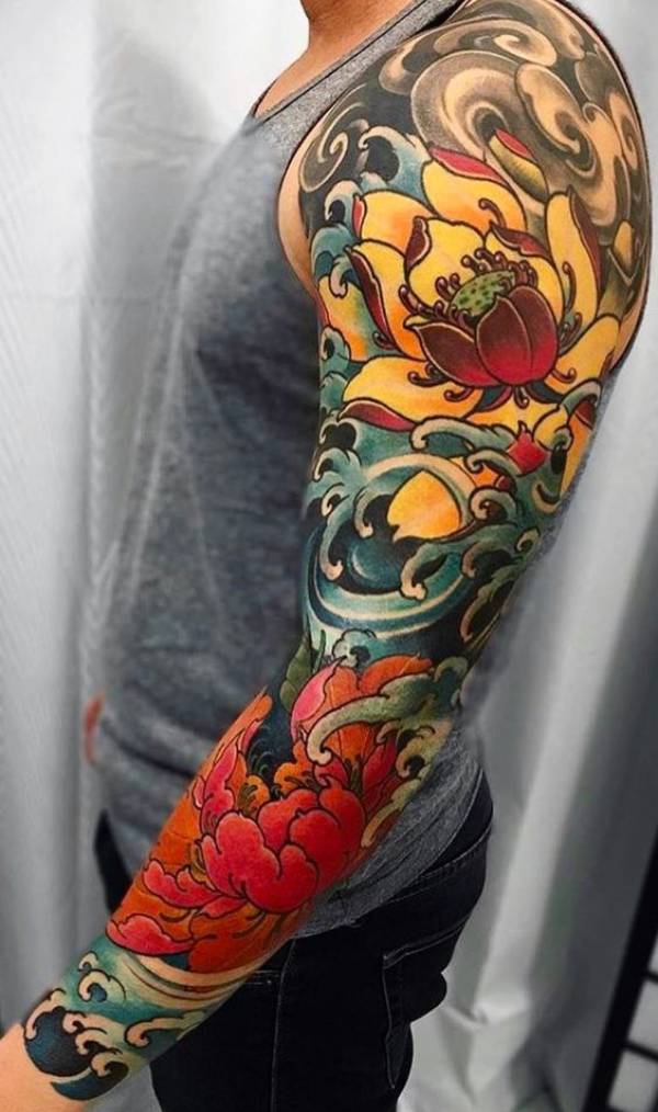 Japanese Flower Tattoos Designs