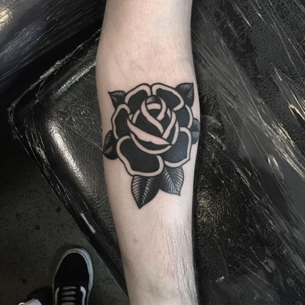 Black Flower Tattoos