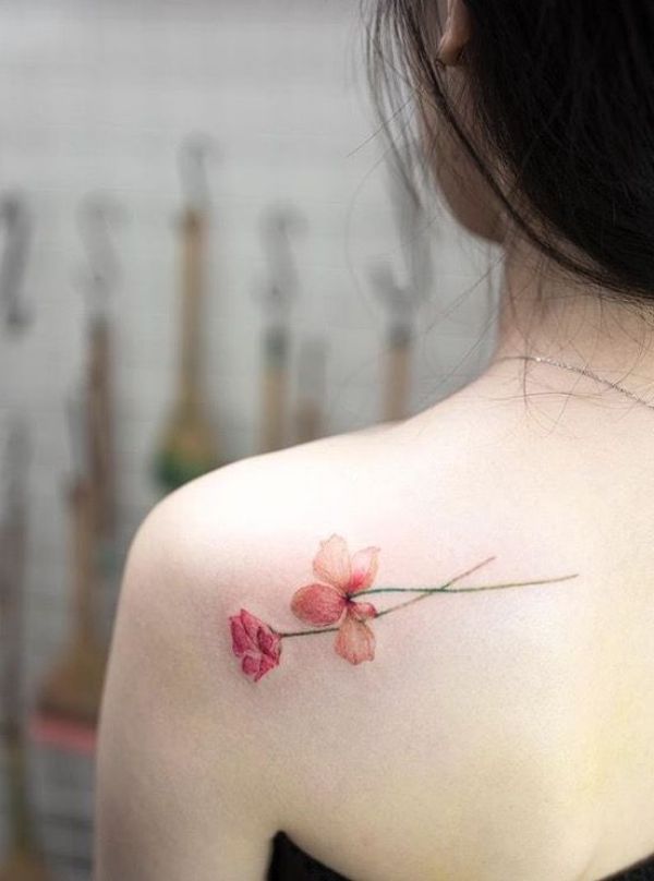 Delicate Flower Tattoos