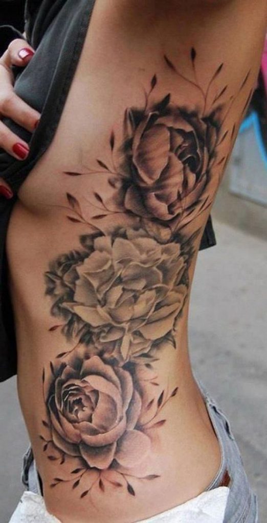 Flower Rib Tattoos