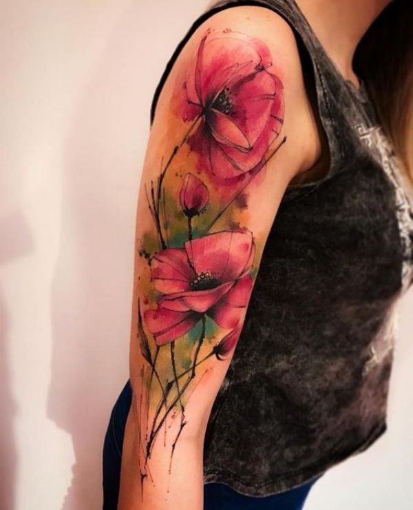 Flower Sleeve Tattoos