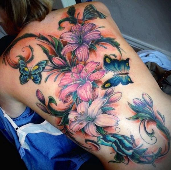 Flower Tattoos Color