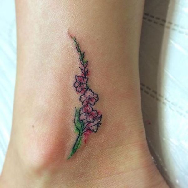 Gladiolus Flower Tattoos