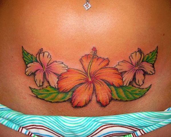 Hawaiian Flower Tattoos
