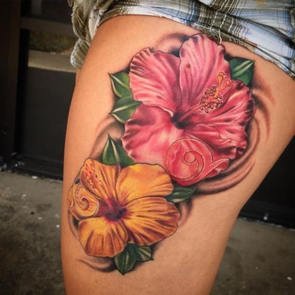 Hibiscus Flower Tattoos