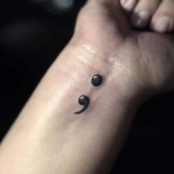 40 Stunning Semicolon Tattoo Ideas and Their Meaning 2022