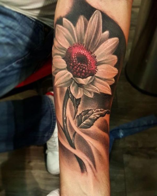 Red Flower Tattoos