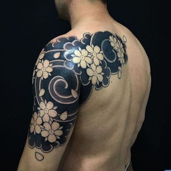 Shoulder Flower Tattoos
