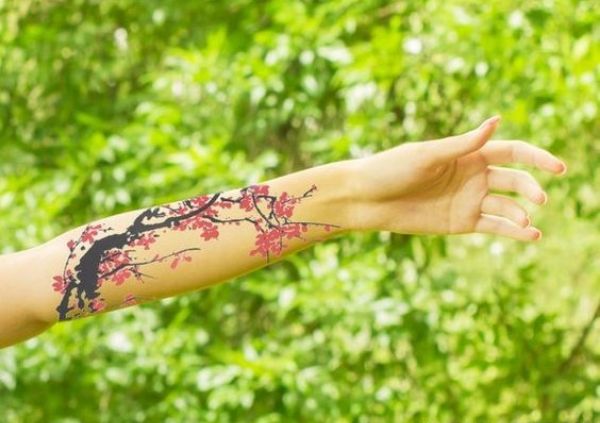 Temporary Flower Tattoos