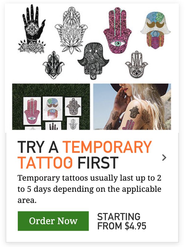 temporary tattoo for girls