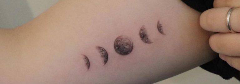 inspirational moon tattoo