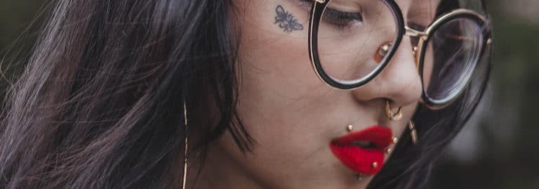 face piercing women