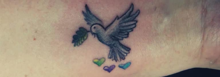 small dove tattoo