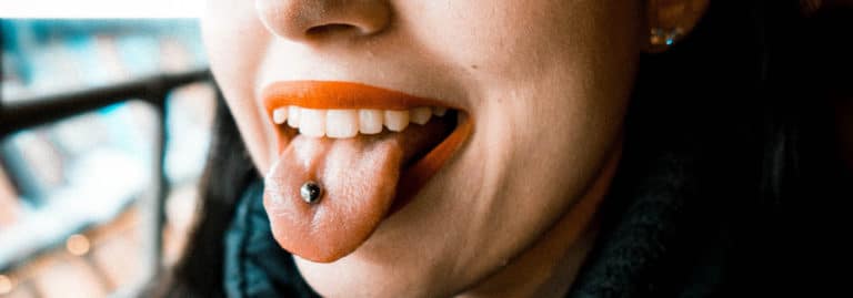 tongue piercing