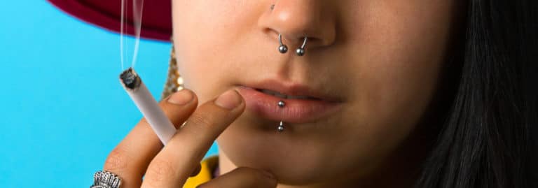 labret piercing
