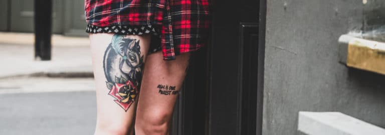 leg tattoo