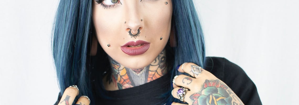 sexy dimple piercing