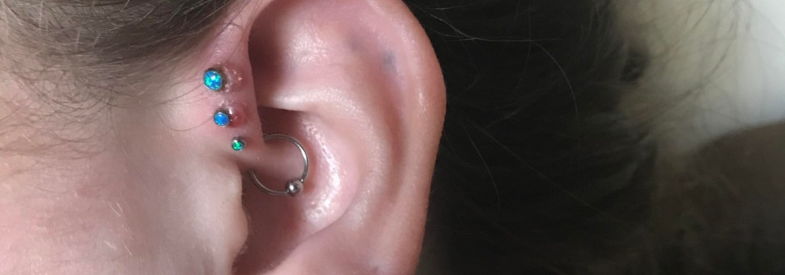 21 Forward Helix Piercing Examples With Piercing Guide