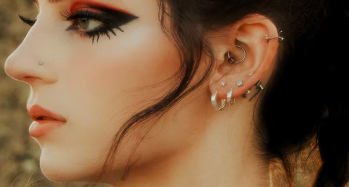 Girl With Daith Piercing
